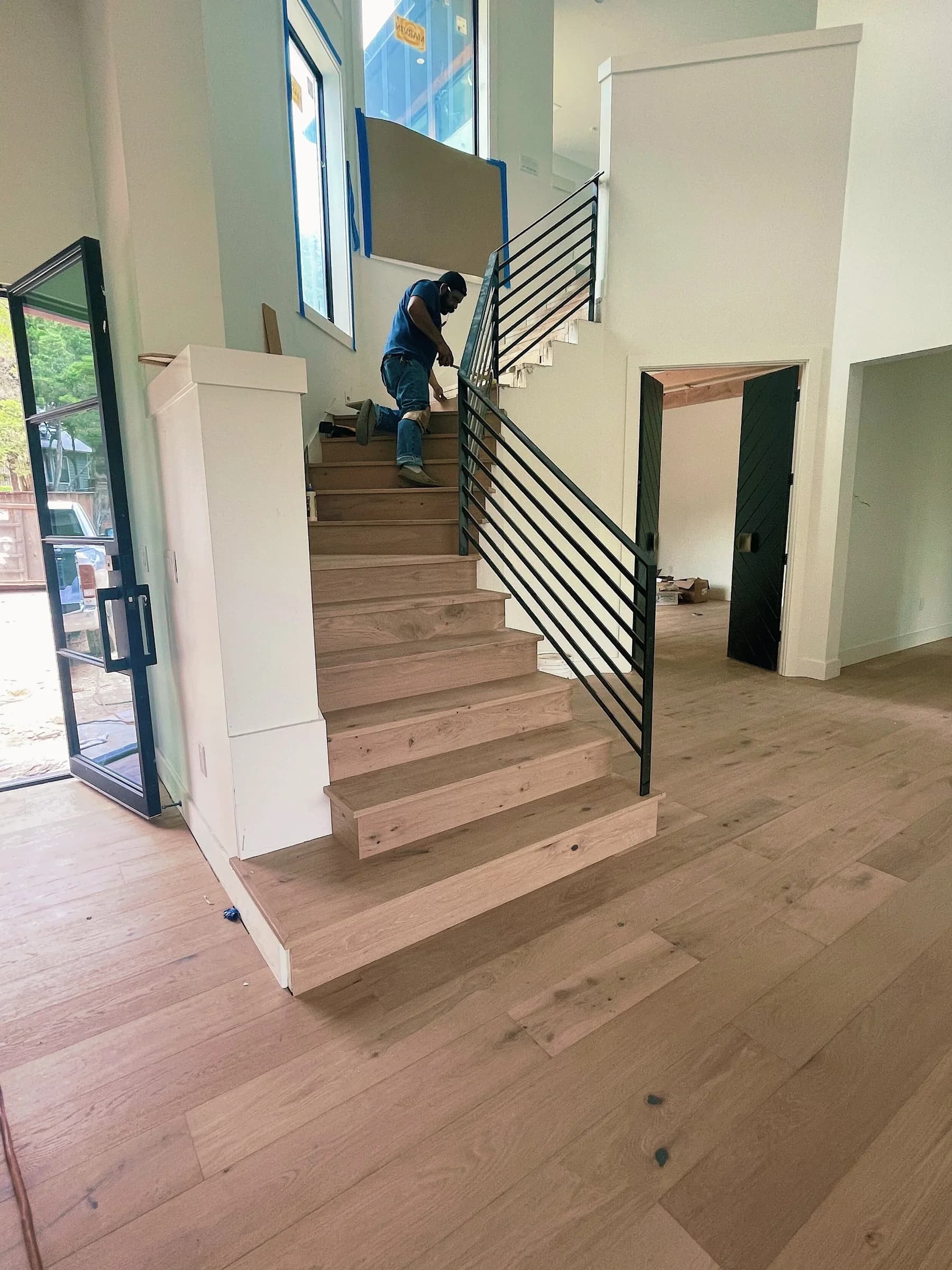 North Austin hardwood flooring project